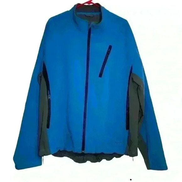 Cabelas Blue/gray fleece lined,rain resistant, wind block, medium weight SZ-XL - Picture 1 of 8